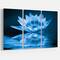 Designart - Blue Water Lily - Floral Art Canvas Print